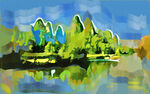 风景油画