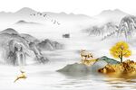 新中式背景墙