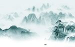 高档 电视背景山水 TIF分层