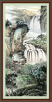中堂画山水