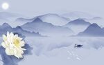 高档 客厅意境山水 TIF分层