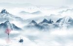 高清 客厅新款山水 tif分层
