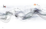 线条高档新款山水 tif分层