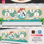 校园文明宿舍文化墙 