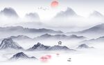人气电视山水背景 TIF分层