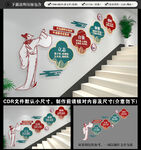 校园楼梯文化墙