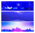 蓝色背景