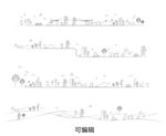 电力线稿手绘图