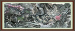 聚宝盆山水 瀑布山水 国画山水