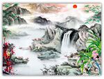 巨幅山水画
