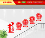 党建楼梯文化墙
