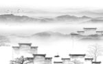 大气 灰色风景山水 TIF分层