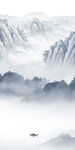 最新 中式玄关山水 Tif分层