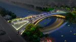 桥体亮化夜景灯光设计沿河景观