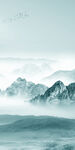 水墨 现代山水玄关 TIF分层