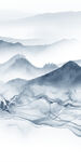 别墅山水画背景墙 TIF分层