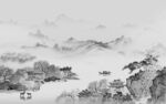 意境客厅爆款山水 tif分层