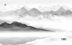 人气客厅画山水图 tif分层