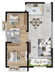 地产户型渲染CAD