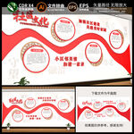 文明社区文化墙