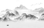 简约现代意境山水 TIF分层
