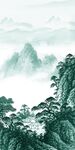别墅中国风玄关画 TIf分层