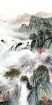 中国风山水玄关新画 TIF分层
