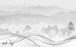 新中式大气现代山水 tif分层