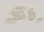 线条庭院装饰画