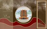 新中式背景墙 