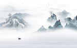 简约中式客厅山水 TiF分层