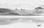 简约 灰色客厅背景 Tif分层