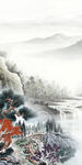 最新中式山水框画 Tif分层
