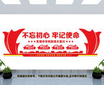 不忘初心文化墙