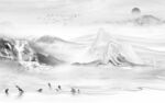 石纹 现代灰色山水 TIf分层
