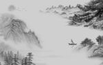 高档 现代灰色山水 TIf分层