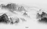 大气高清灰色山水 TIf分层