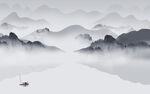 别墅新高档山水画 Tif分层