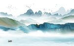 爆款最新款山水画 Tif分层