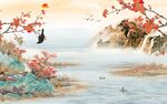 意境新品山水墙画 TiF分层