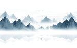 抽象山水画