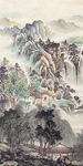 中式新山水玄关画 TiF分层