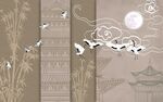  中式背景墙 