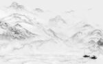 石纹灰色画山水图 TiF分层