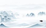 无框画风景最新山水 TIf分层