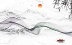 新品高端简约山水 Tif分层