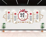  道德讲堂国学文化墙 