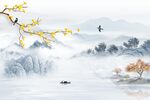 山水背景墙