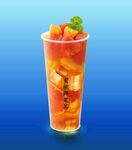 蜜桃鲜果茶