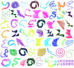 七彩光束素材